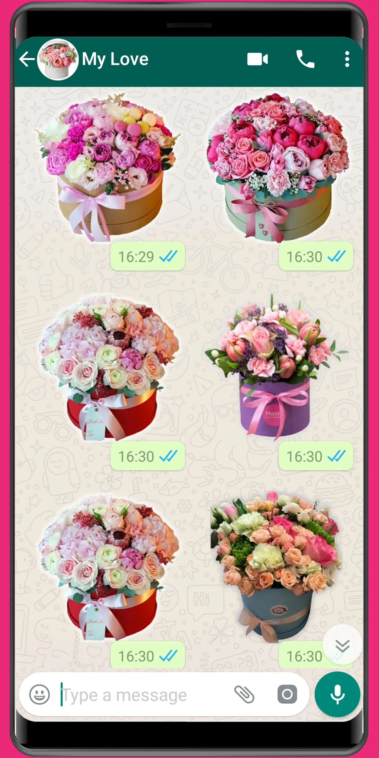 WASticker - Love roses