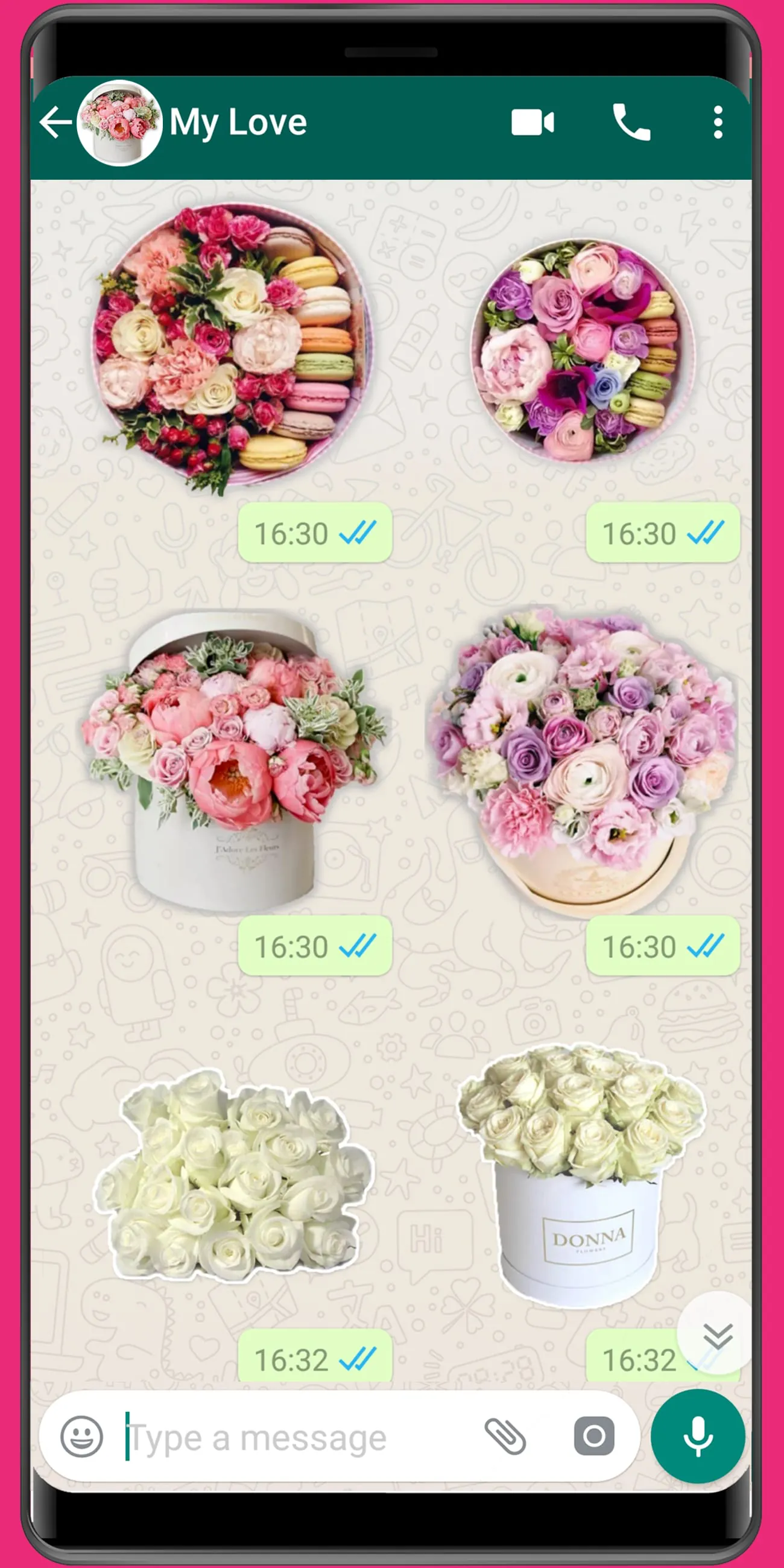 WASticker - Love roses