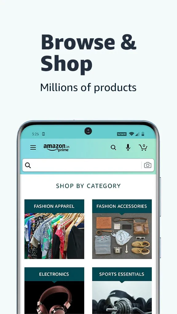 Amazon India Shop, Pay, miniTV