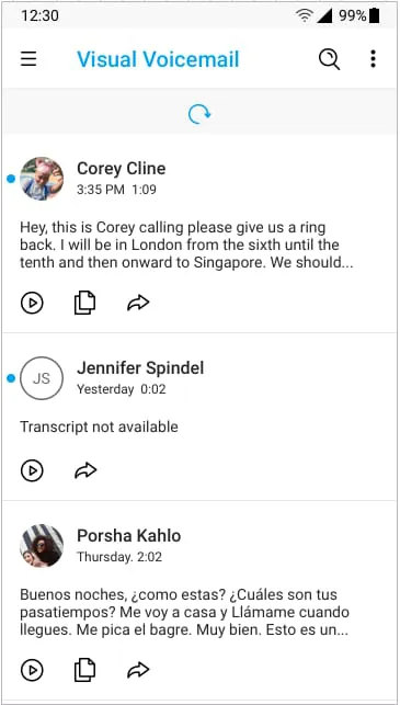 My Visual Voicemail