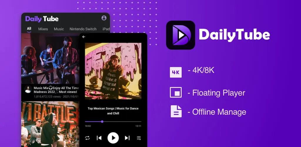 DailyTube - media player